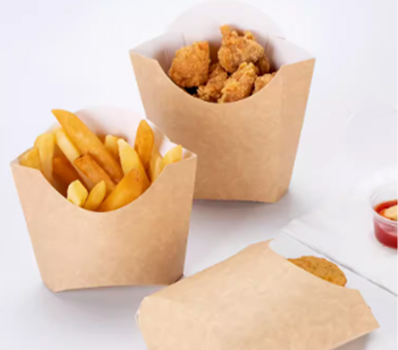 Paper packaging french fries box